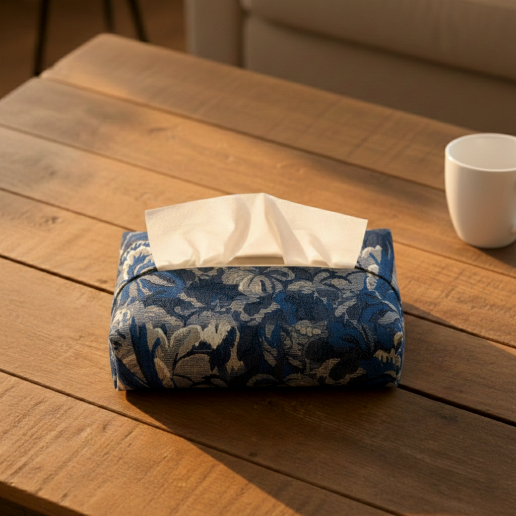 Printed - Midnight Weave Tissue Box Trendy Home