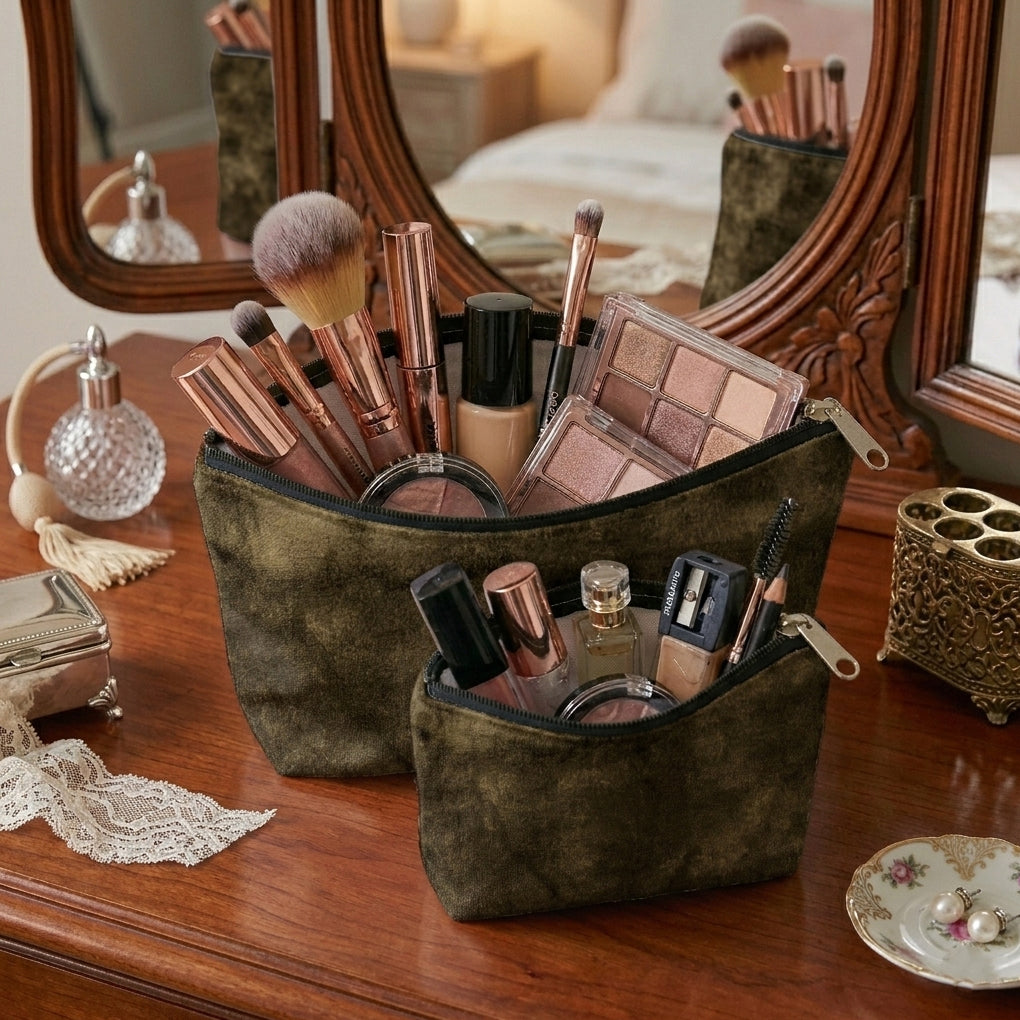 Malai Velvet - Fawn Cosmetic Pouch