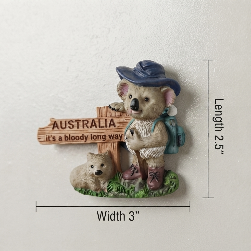 Australian Traveler Koala Fridge Magnet trendy home
