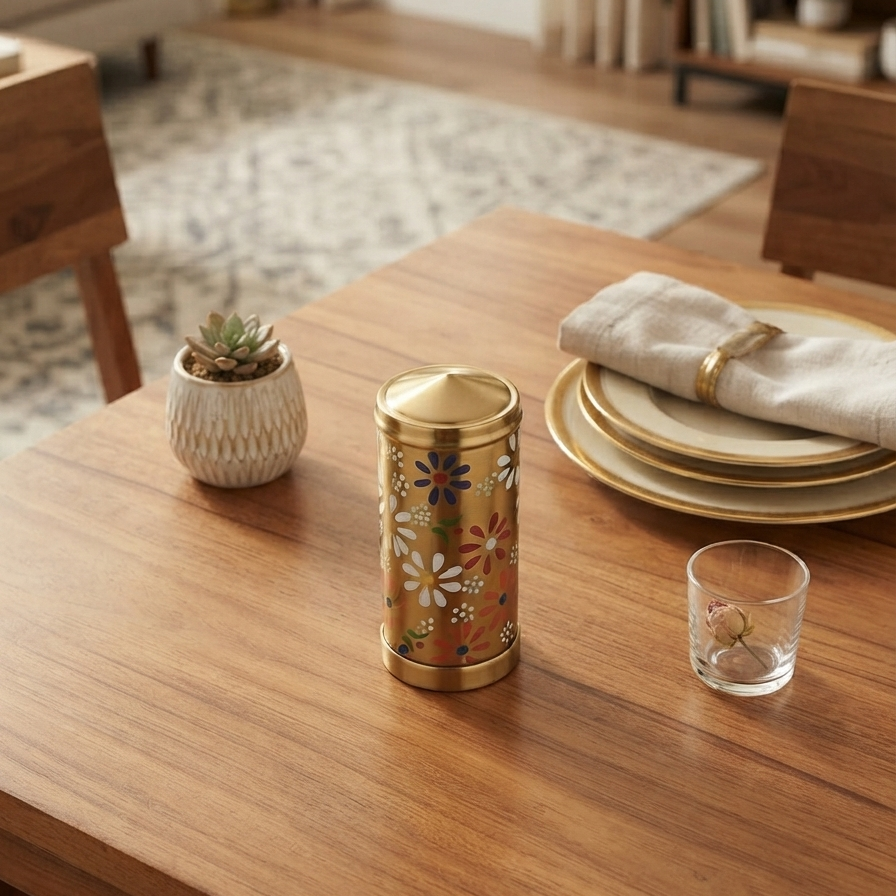 Stainless Steel - Luxe Gold Toothpick Dispenser trendy home