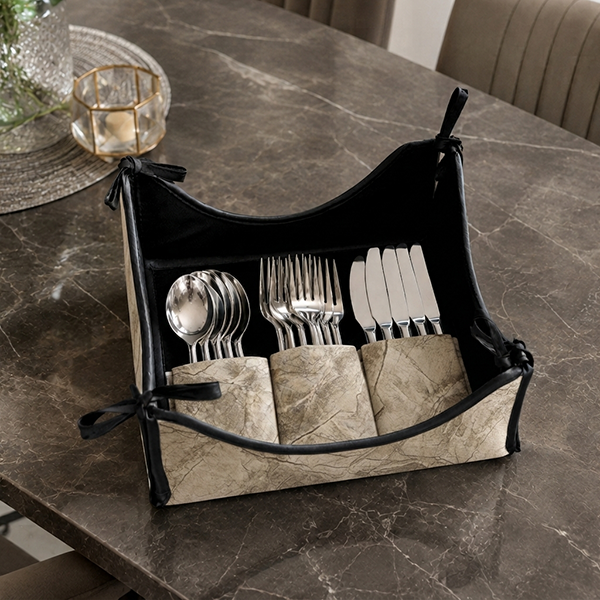 Turkish Velvet - Pearl Cutlery Tray