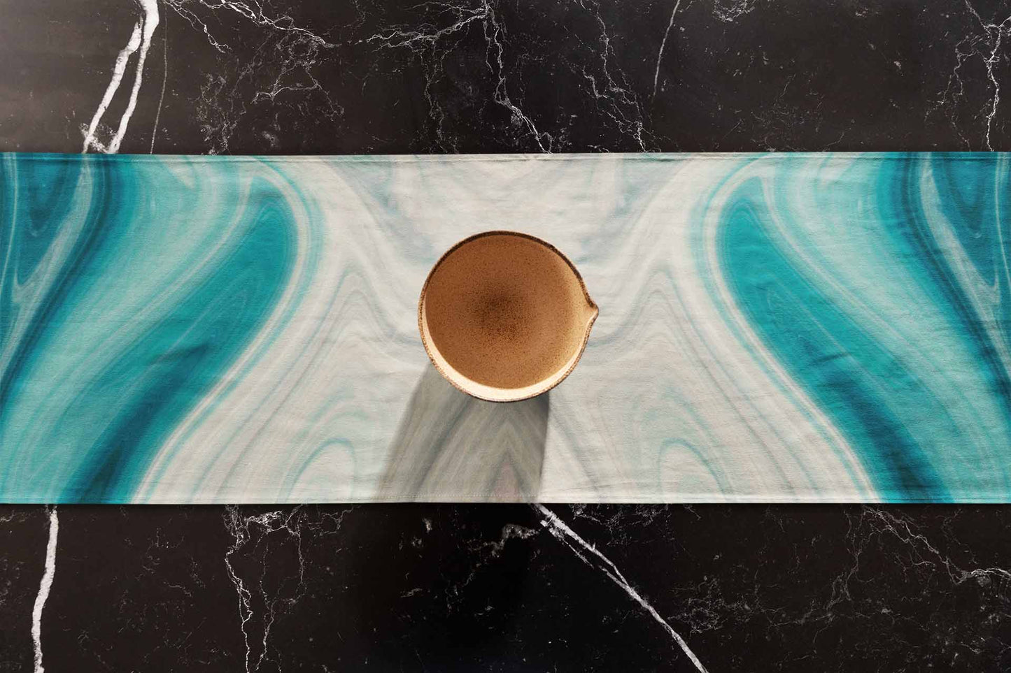 Printed - Blue Dumortierite Table Runner Trendy Home