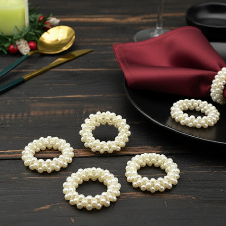 Beaded Pearl Napkin Holder Trendy Home