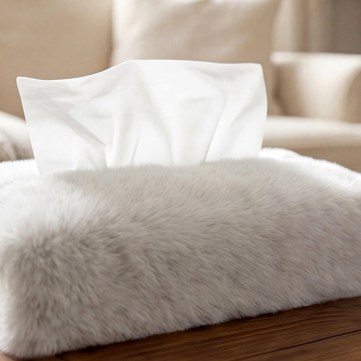 Cat Fur - Oasis Tissue Box Trendy Home