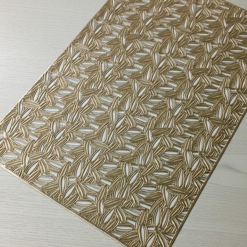 Pvc - Gold Swirl Table Mat Trendy Home
