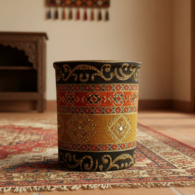 Hand Sequin - Mustard Dustbin Trendy Home