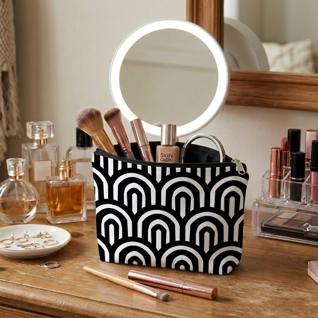Printed - Monochrome Arch Cosmetic Pouch