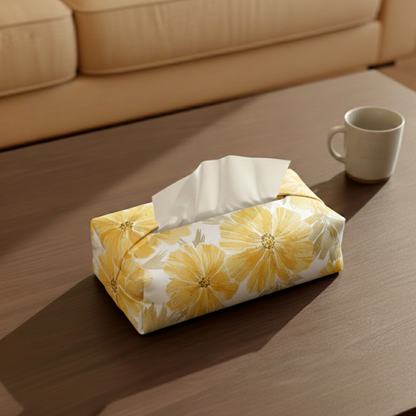 Printed - Honey Blossom Tissue Box Trendy Home