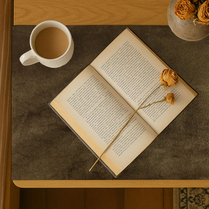 Malai Velvet - Olive Brown Bed Side Table Accent Trendy Home