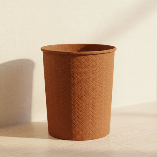 Patterned Leather - Bronze Dustbin Trendy Home