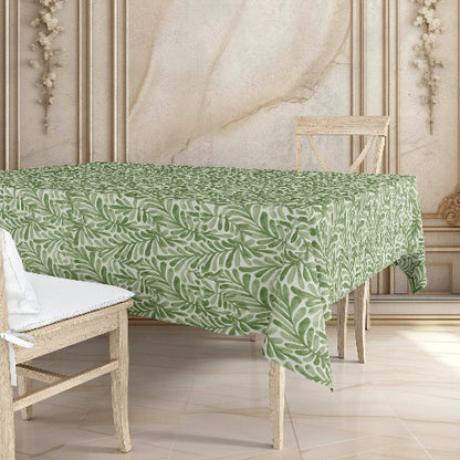 Printed - Sage Leaf Tablecloth Trendy Home
