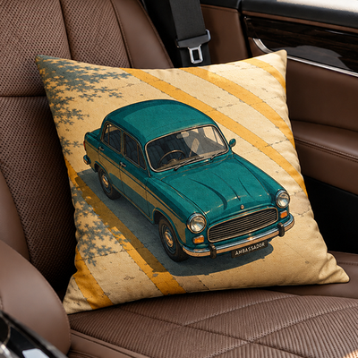 Classic Teal Cruiser Cushion Cover Trendy Home