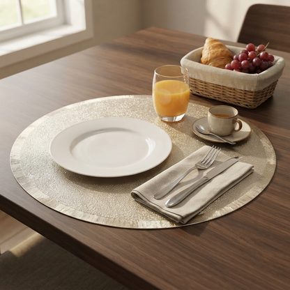 Pvc - Gold Eclipse Charger Plate