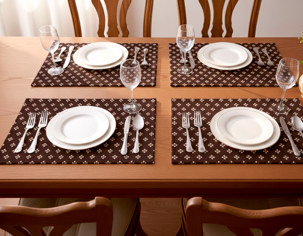 Printed - Espresso Foulard Table Mat Trendy Home