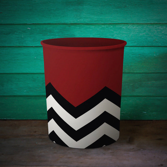 Printed - Lisbon Red Dustbin Trendy Home