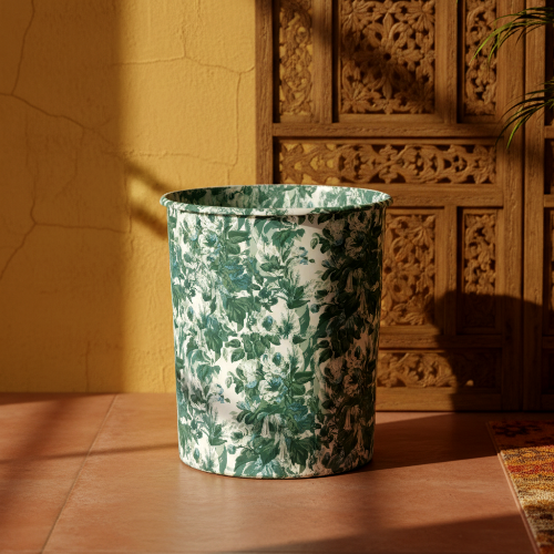 Printed - Victorian Green Dustbin Trendy Home