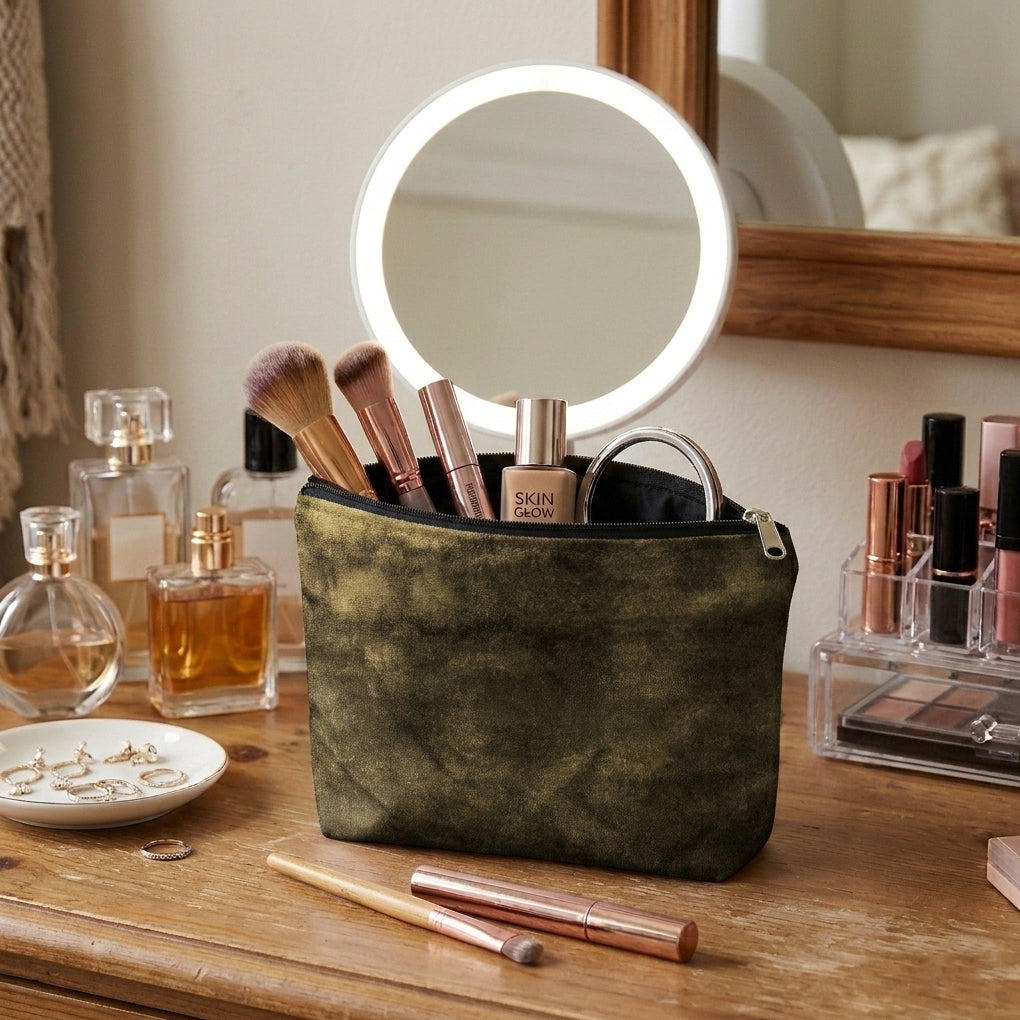 Malai Velvet - Fawn Cosmetic Pouch