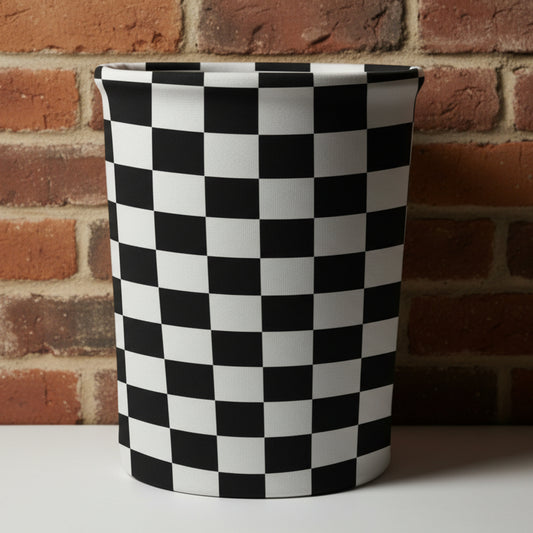 Printed - Check Game Dustbin Trendy Home