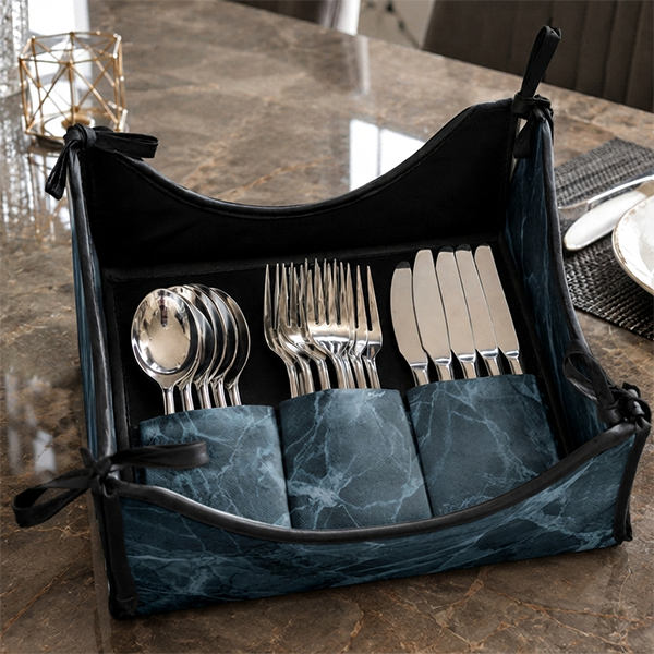 Turkish Velvet - Deep Blue Cutlery Tray