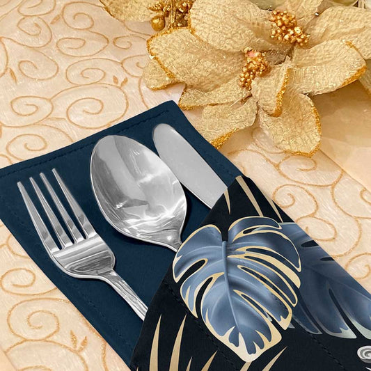 Printed - Moon Leaves Cutlery Pouch Trendy Home