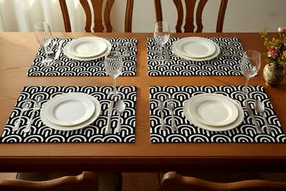 Printed - Monochrome Arch Table Mat Trendy Home