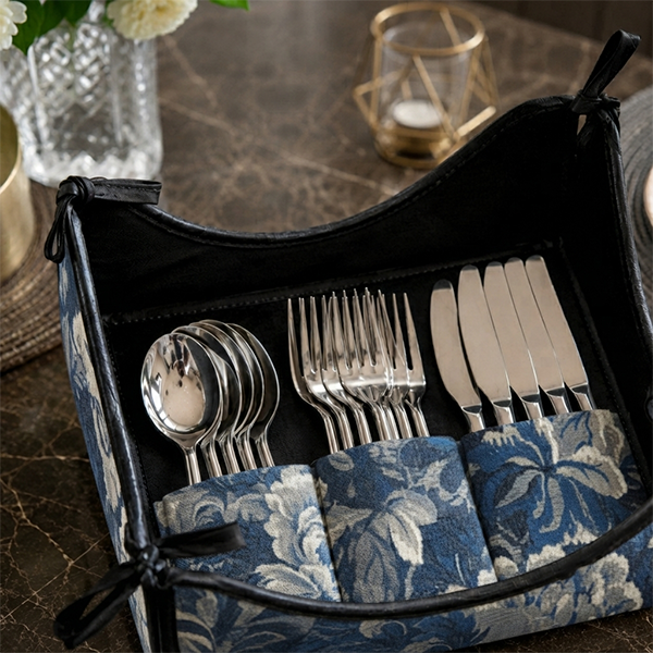 Printed - Midnight Weave Cutlery Tray