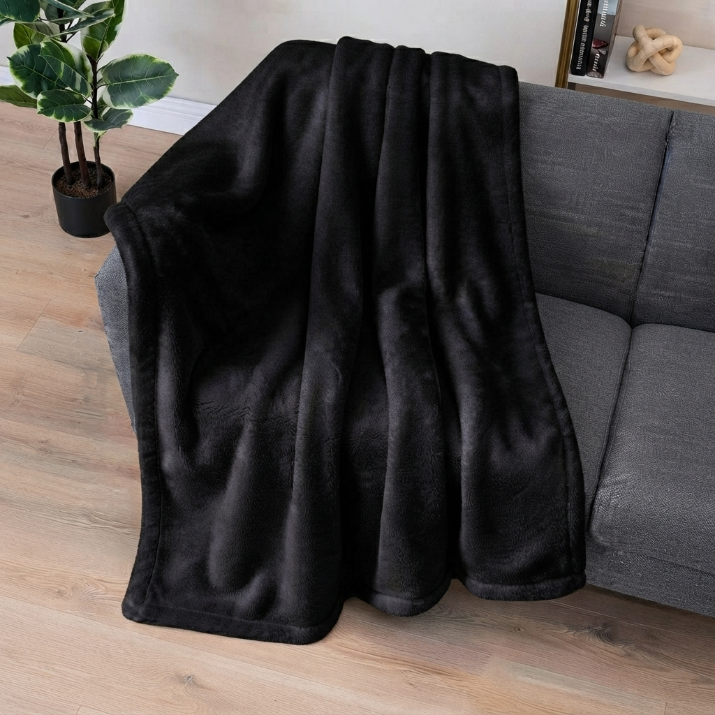 Cat Fur - Obsidian Sofa Throws