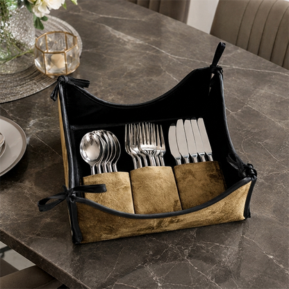 Malai Velvet - Fawn Cutlery Tray