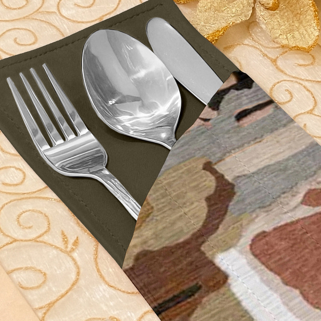 Printed - Artisan Mosaic Cutlery Pouch Trendy Home