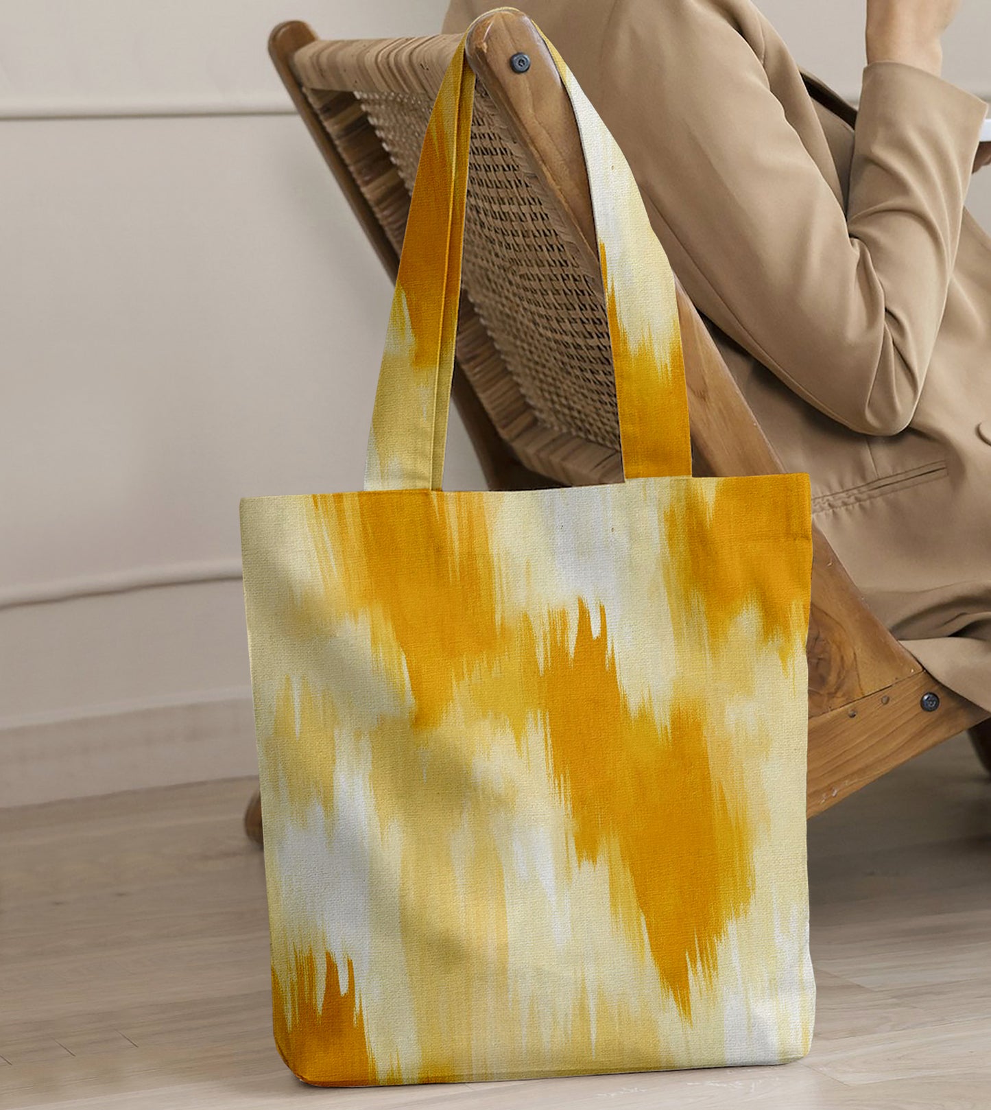 Printed - Solar Brushstroke Tote Bag Trendy Home