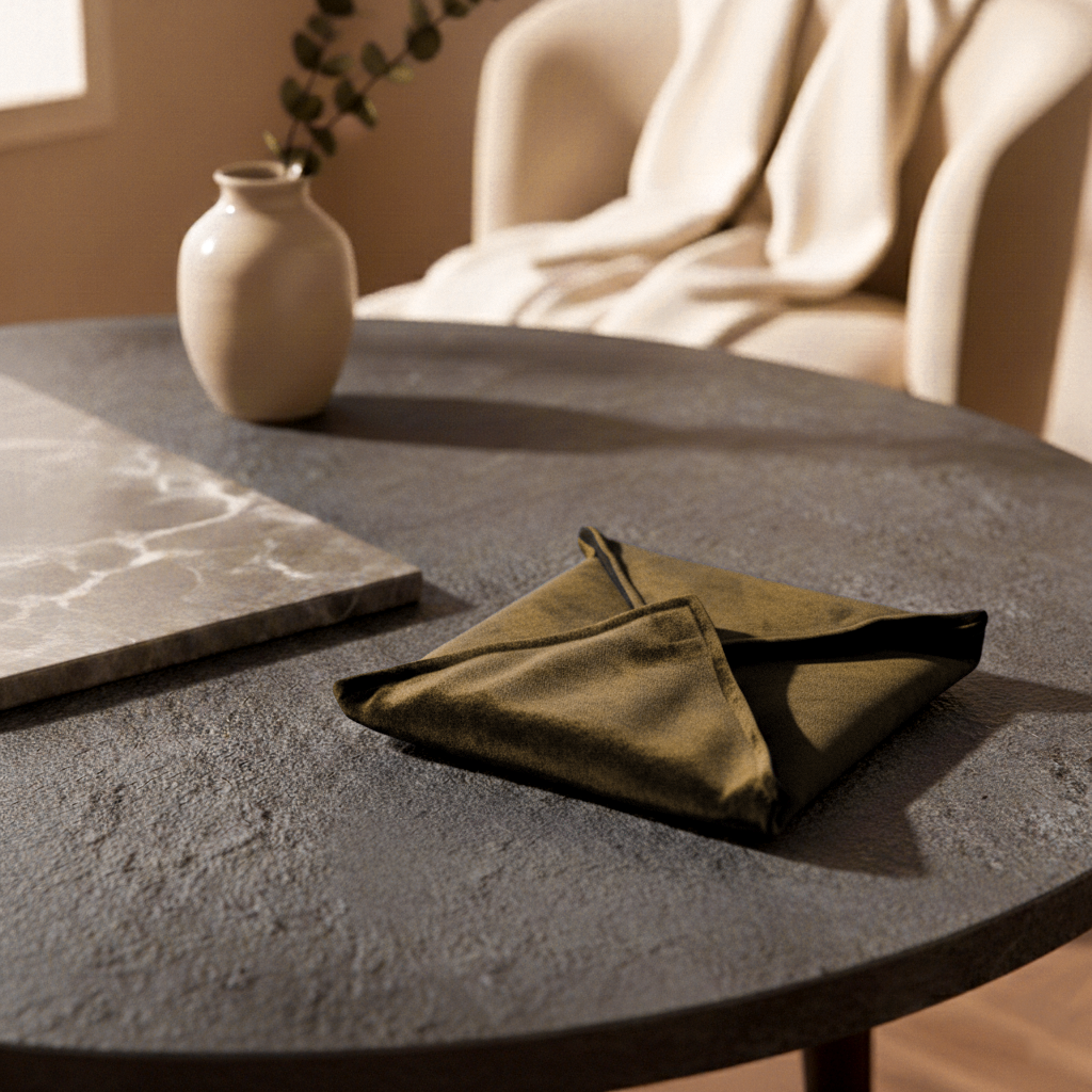 Malai Velvet - Olive Brown Roti Kapra Trendy Home