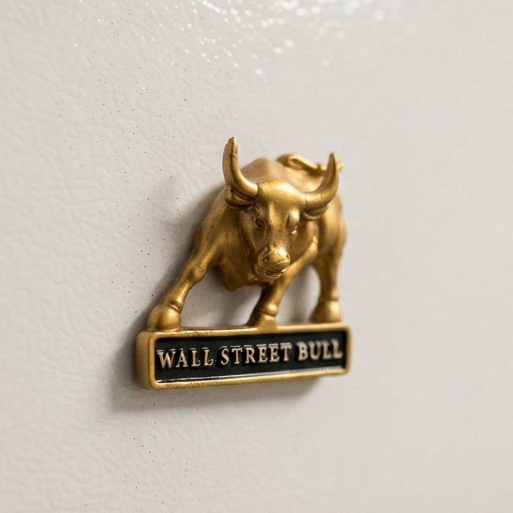 Resin - Wall Street Bull Fridge Magnet