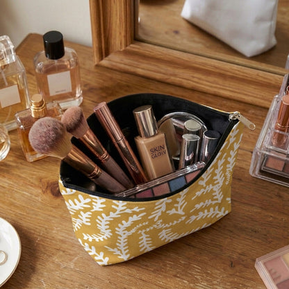 Printed - Mustard Mist Cosmetic Pouch