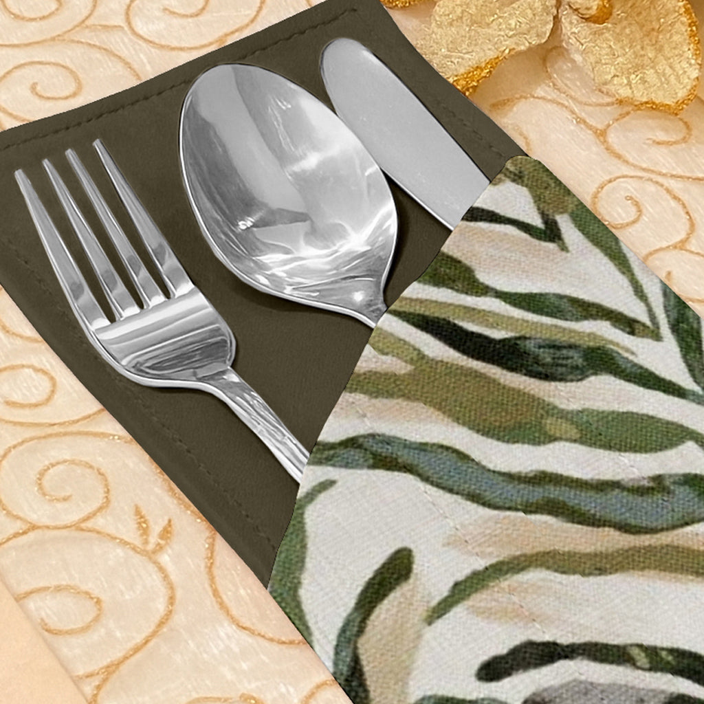 Printed - Sage Serengeti Cutlery Pouch Trendy Home