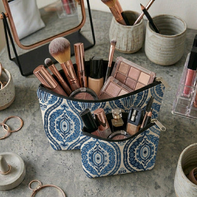 Printed - Moroccan Motif Cosmetic Pouch Trendy Home