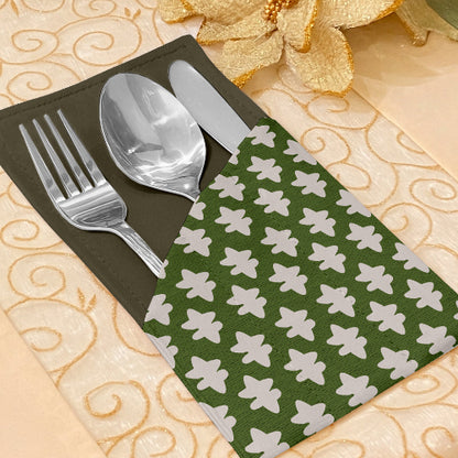 Printed - Emerald Symmetry Cutlery Pouch Trendy Home