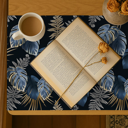 Printed - Moon Leaves Bed Side Table Accent Trendy Home
