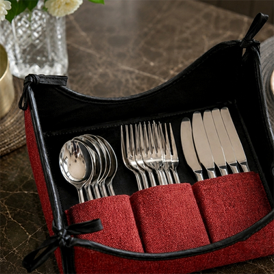 Fine Jute - Plum Cutlery Tray Trendy Home