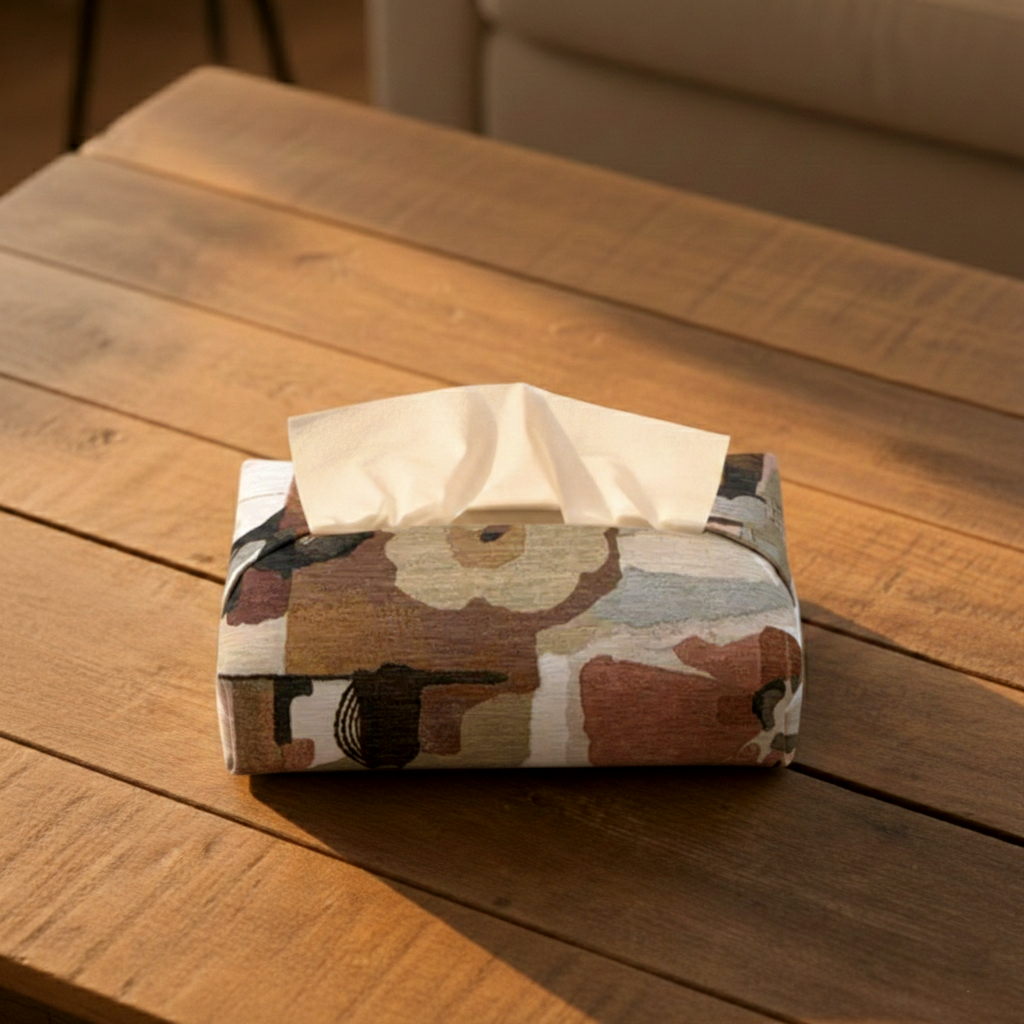 Printed - Artisan Mosaic Tissue Box Trendy Home