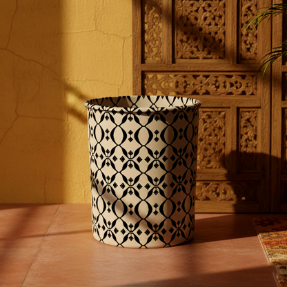 Printed - Beige Nomad Dustbin Trendy Home