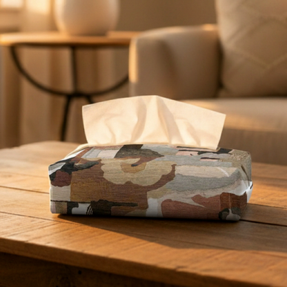Printed - Artisan Mosaic Tissue Box Trendy Home