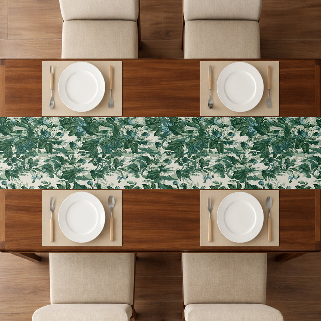 Printed - Victorian Green Table Runner Trendy Home
