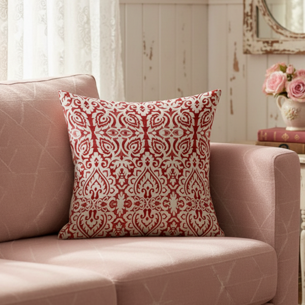 Printed - Rubine Cushion Cover Trendy Home