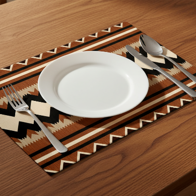 Printed - Tribal Terracotta Table Mat Trendy Home