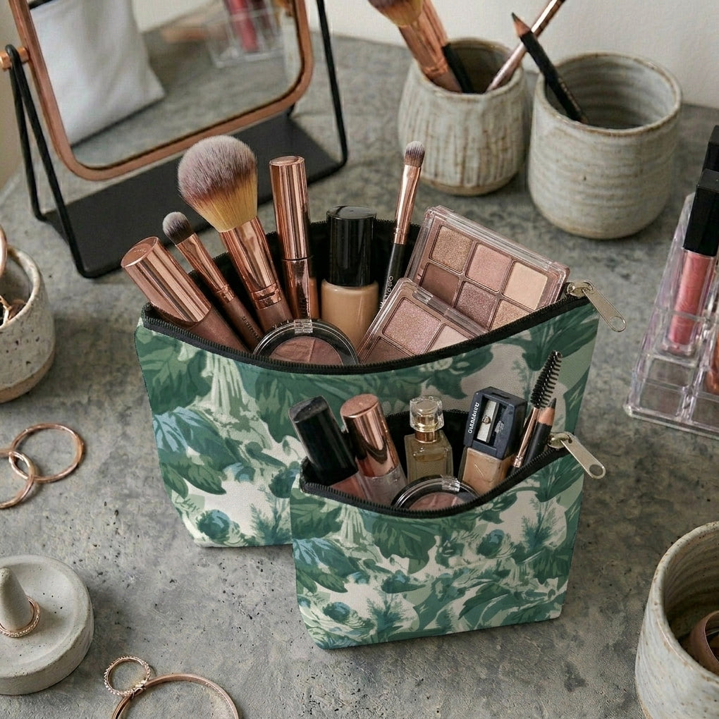 Printed - Victorian Green Cosmetic Pouch