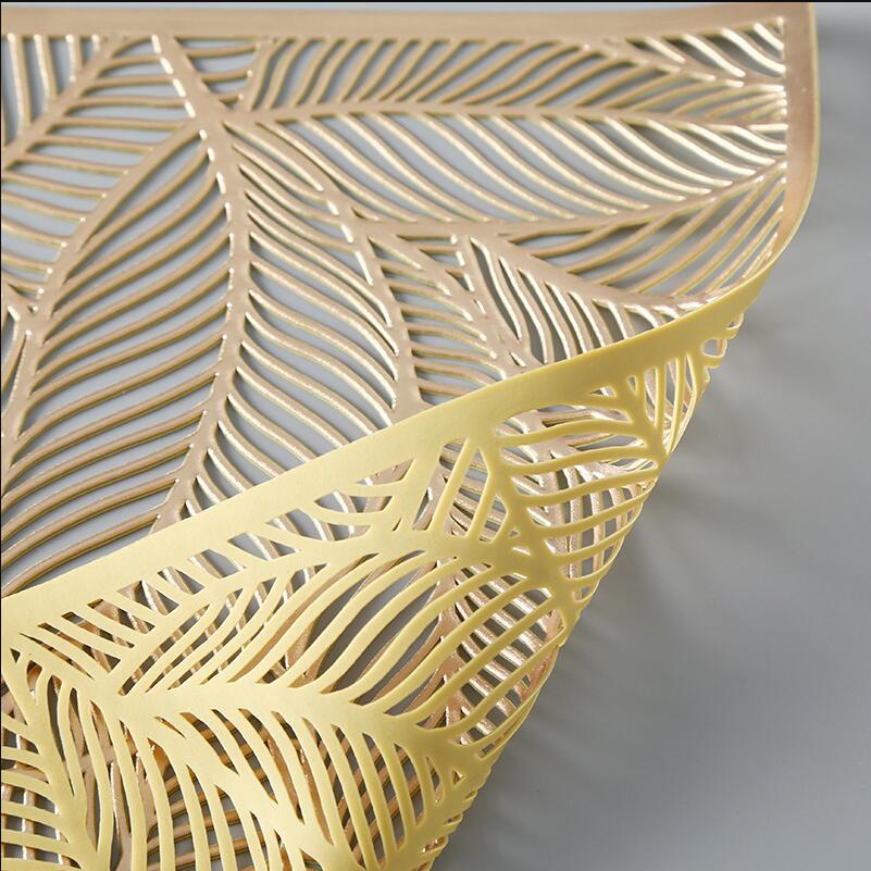 Pvc - Gold Filigree Table Mat Trendy Home