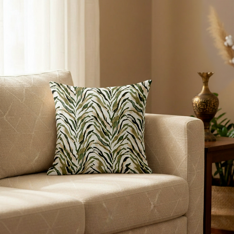 Printed - Sage Serengeti Cushion Cover Trendy Home