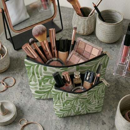 Printed - Sage Leaf Cosmetic Pouch