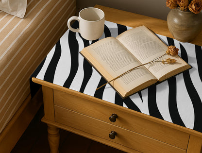 Printed - Zebra Bed Side Table Accent Trendy Home