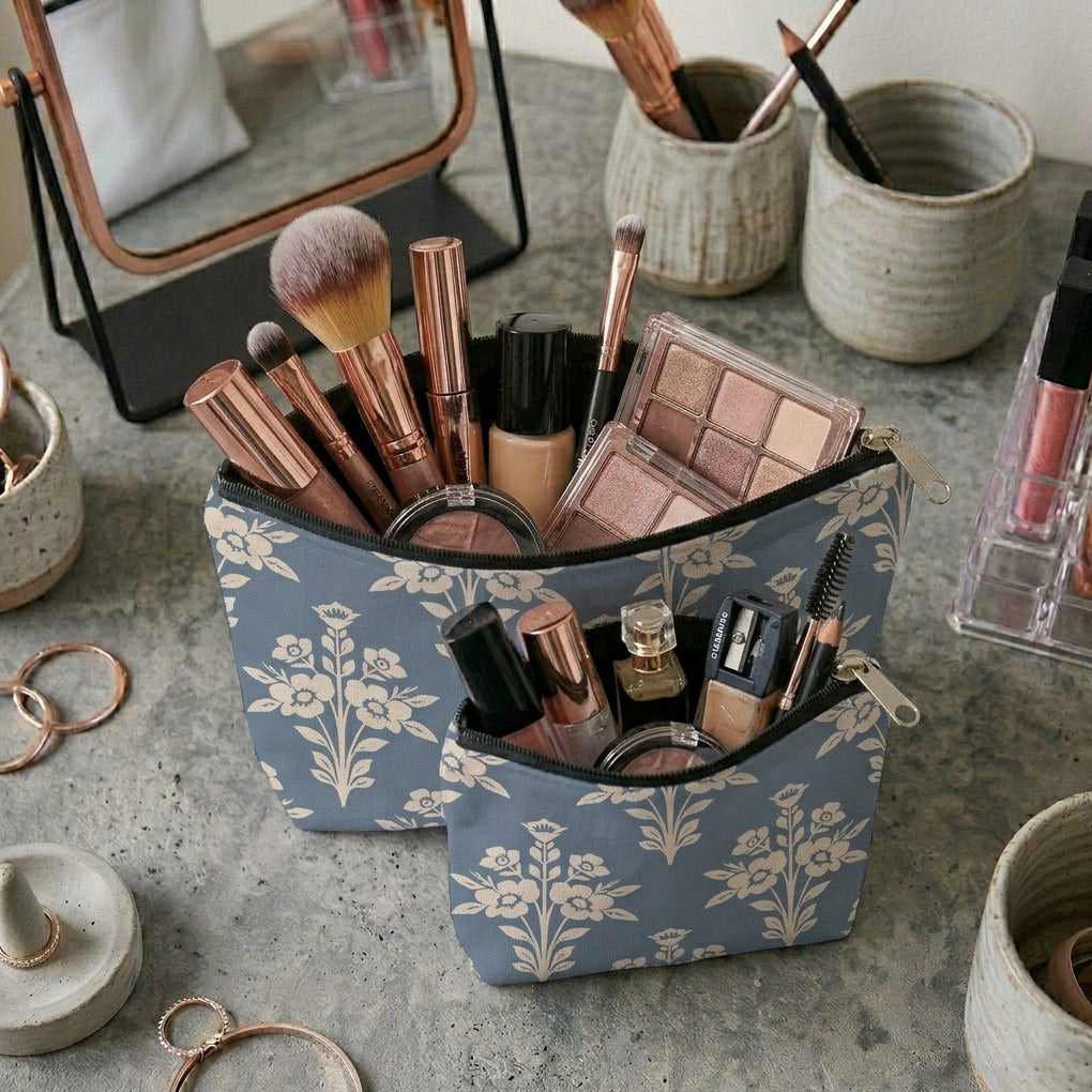 Printed - Country Bouquet Cosmetic Pouch